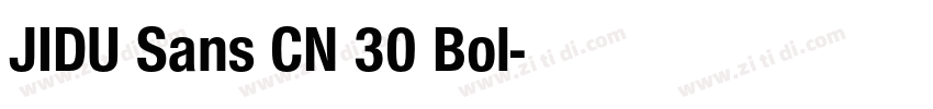 JIDU Sans CN 30 Bol字体转换